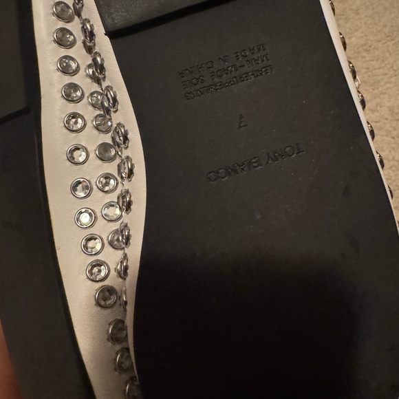 Tony Bianco White Studded Dress Shoes - Picture 4 of 4